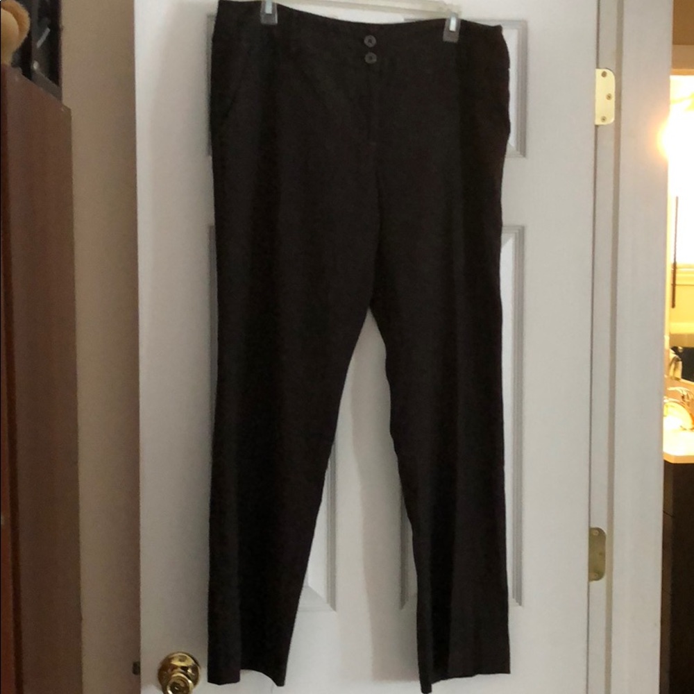 Brown multi dress pants